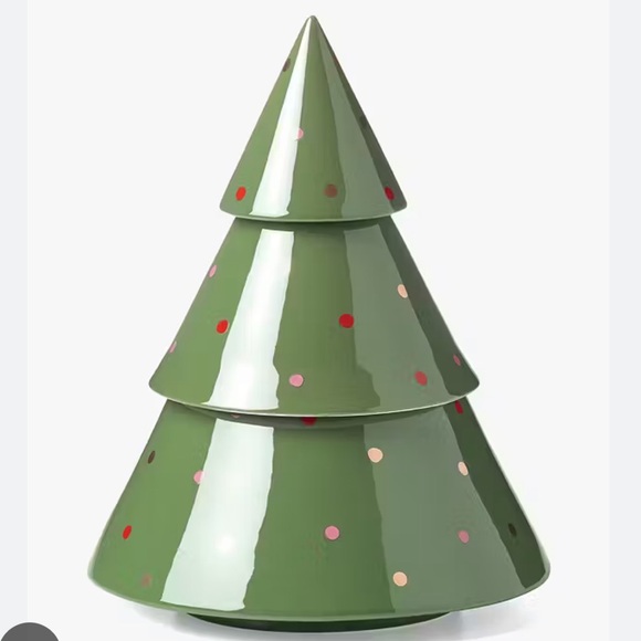 kate spade Other - Kate Spade 10” Christmas Tree Holiday Treat  Nesting Ceramic Jar Decor NWT